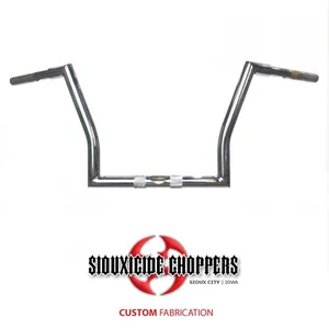 Road King Handle Bars Black & Chrome — Siouxicide Choppers